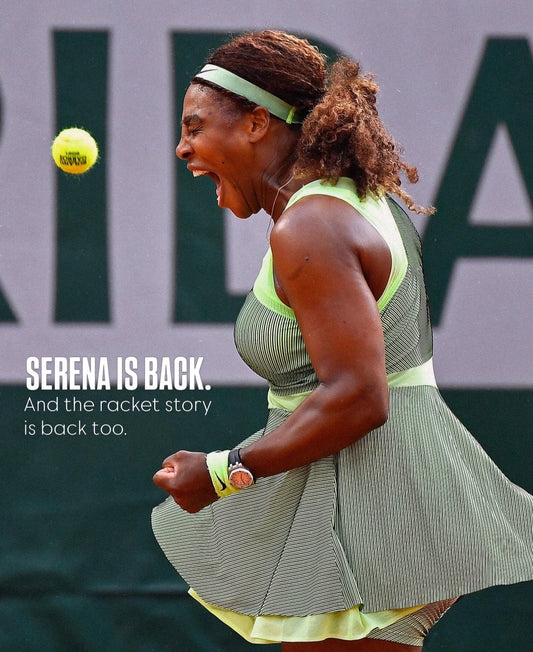 Serena Williams Wilson racket history — SW104 to SW102 Autograph