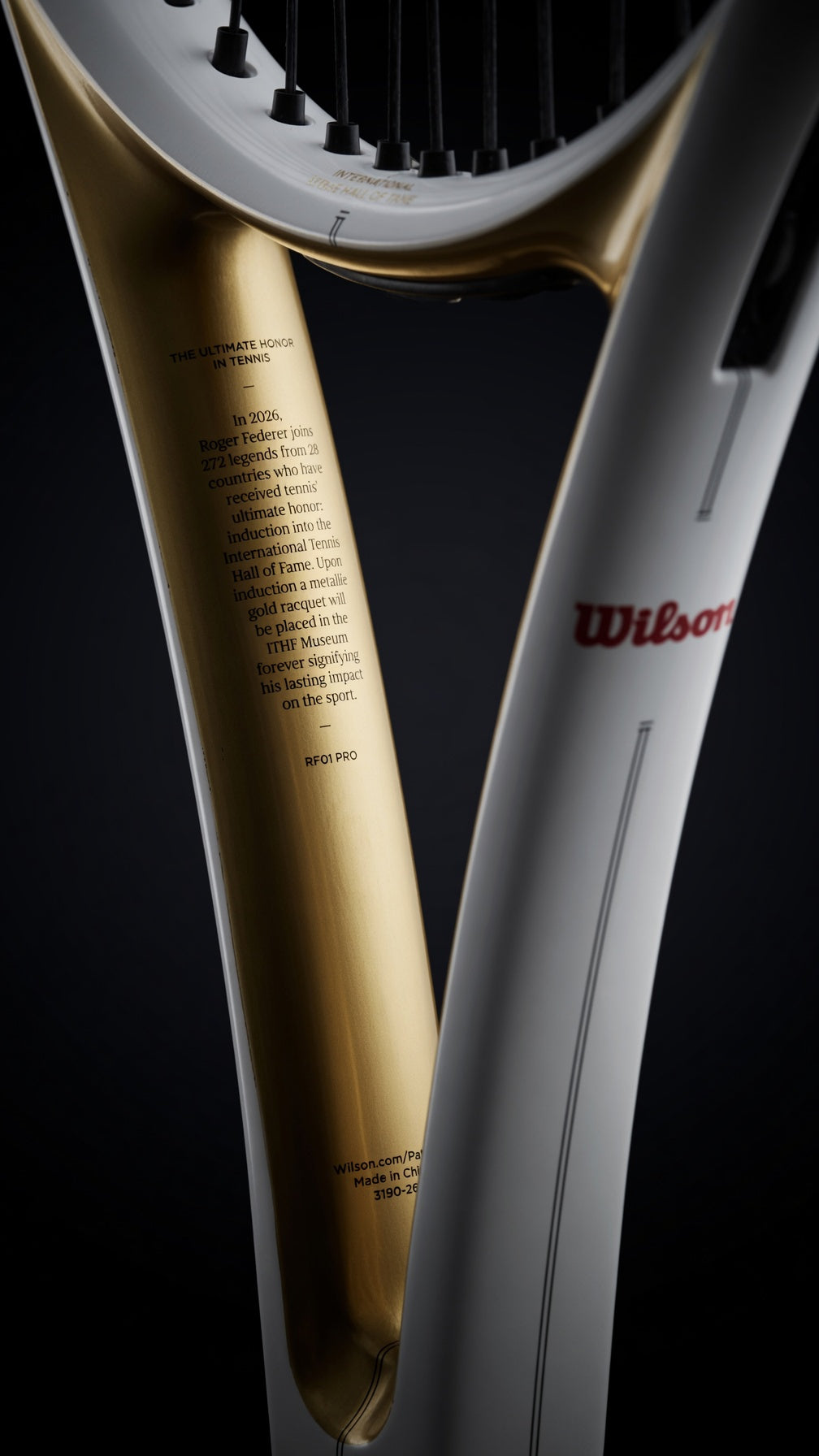 Wilson RF 01 Pro Hall of Fame 2026: Roger Federer Special Edition, Specs & Details