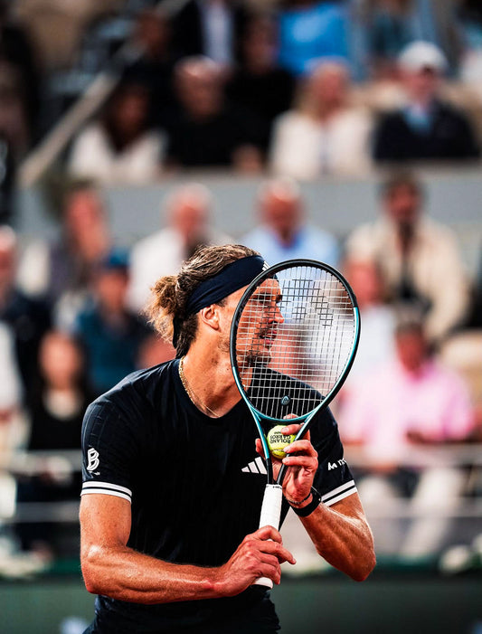 Alexander Zverev HEAD Gravity Pro Stock racket setup — Roland Garros 2026